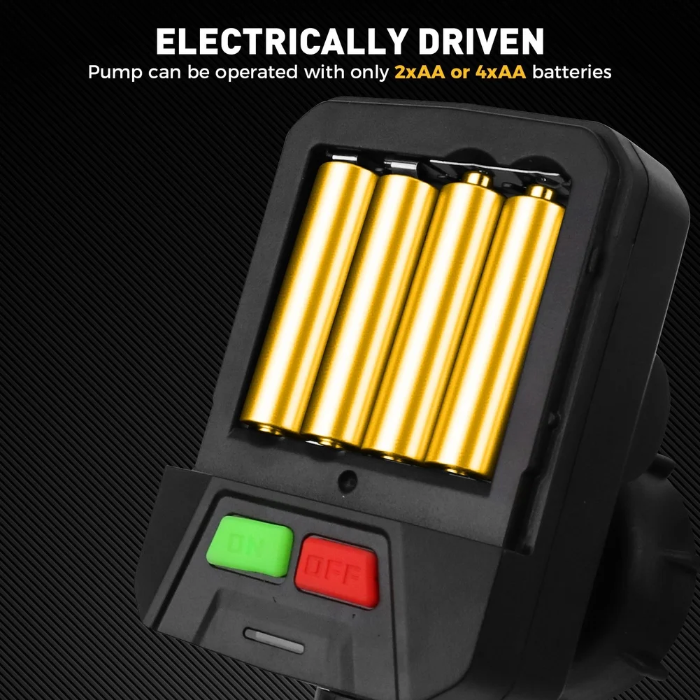 1x Automatic Stop Oil Transfer Pump Yellow 3.2 GPM Fuel Pump ABS For Vehicles Portable Outdoor Tools