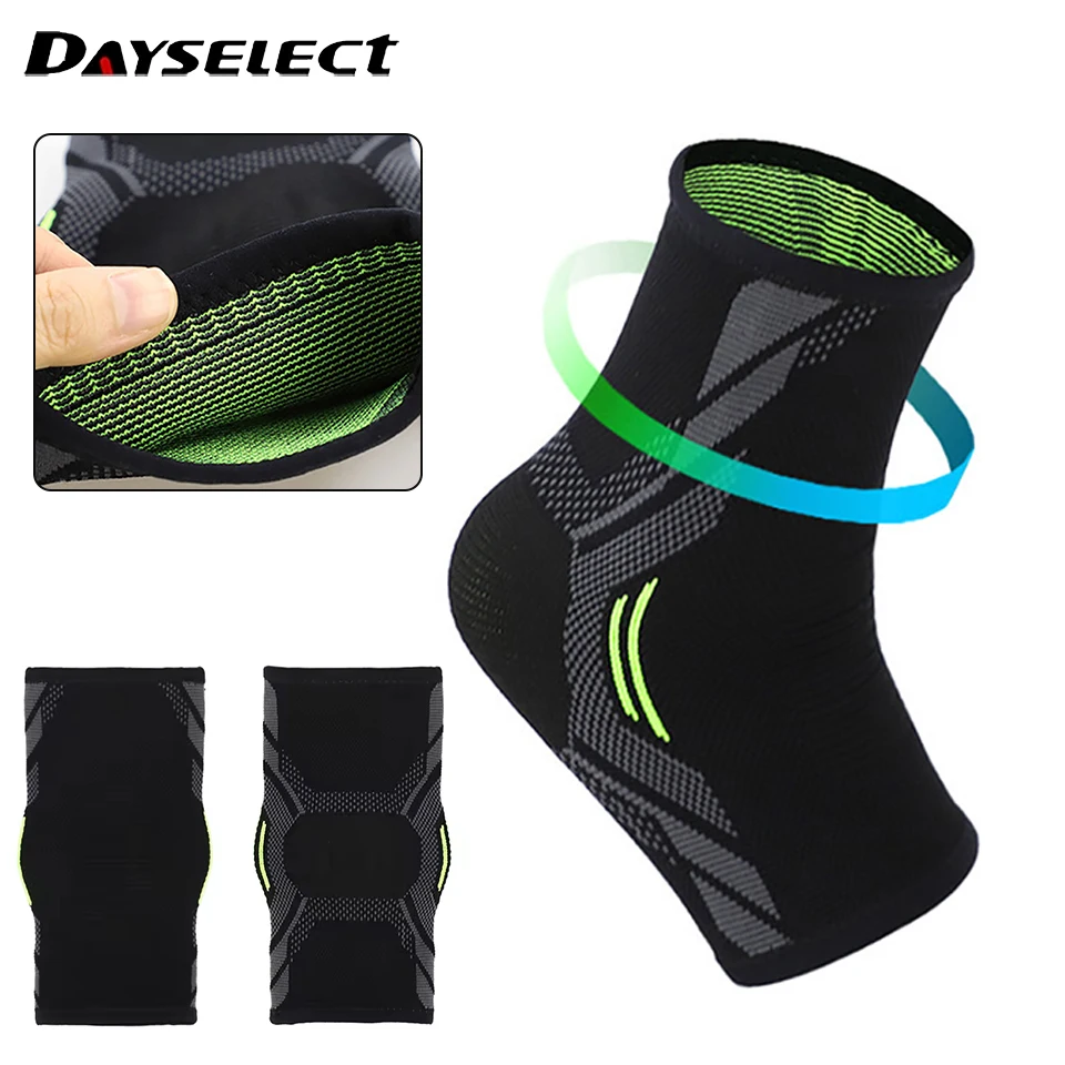 

1Pcs Ankle Support Breathable Comfortable Fit Knitted Nylon Ankle Guards Four Sides Elastic Force Help Protect Ankles Men Women