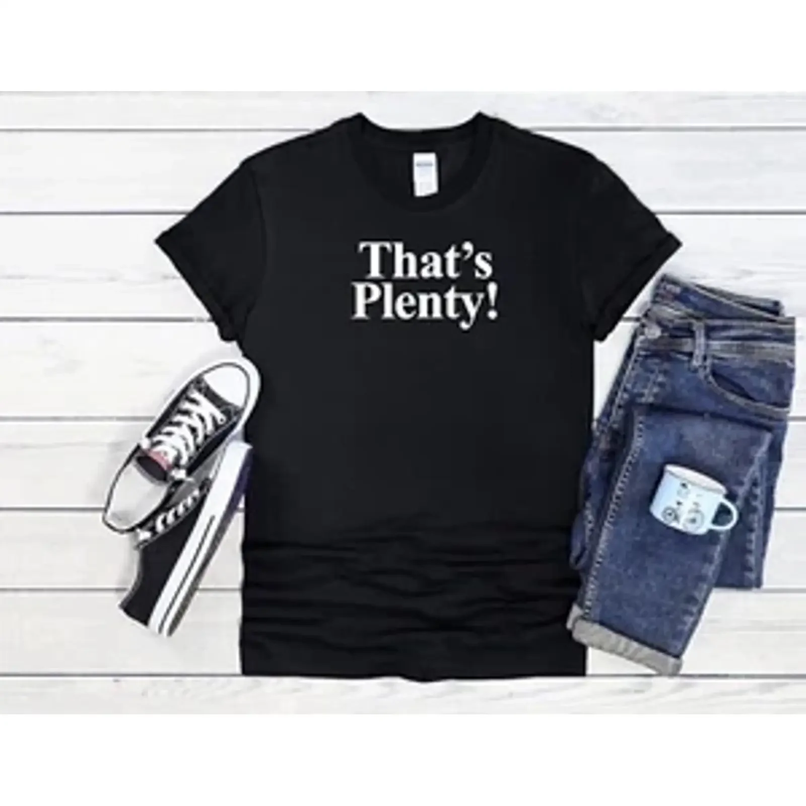 T-shirt That's Plenty avec citation amusante, sweat à capuche unisexe pour hommes et femmes, baseball 4006 vintage, vêtements décontractés légèrement délavés, style designer