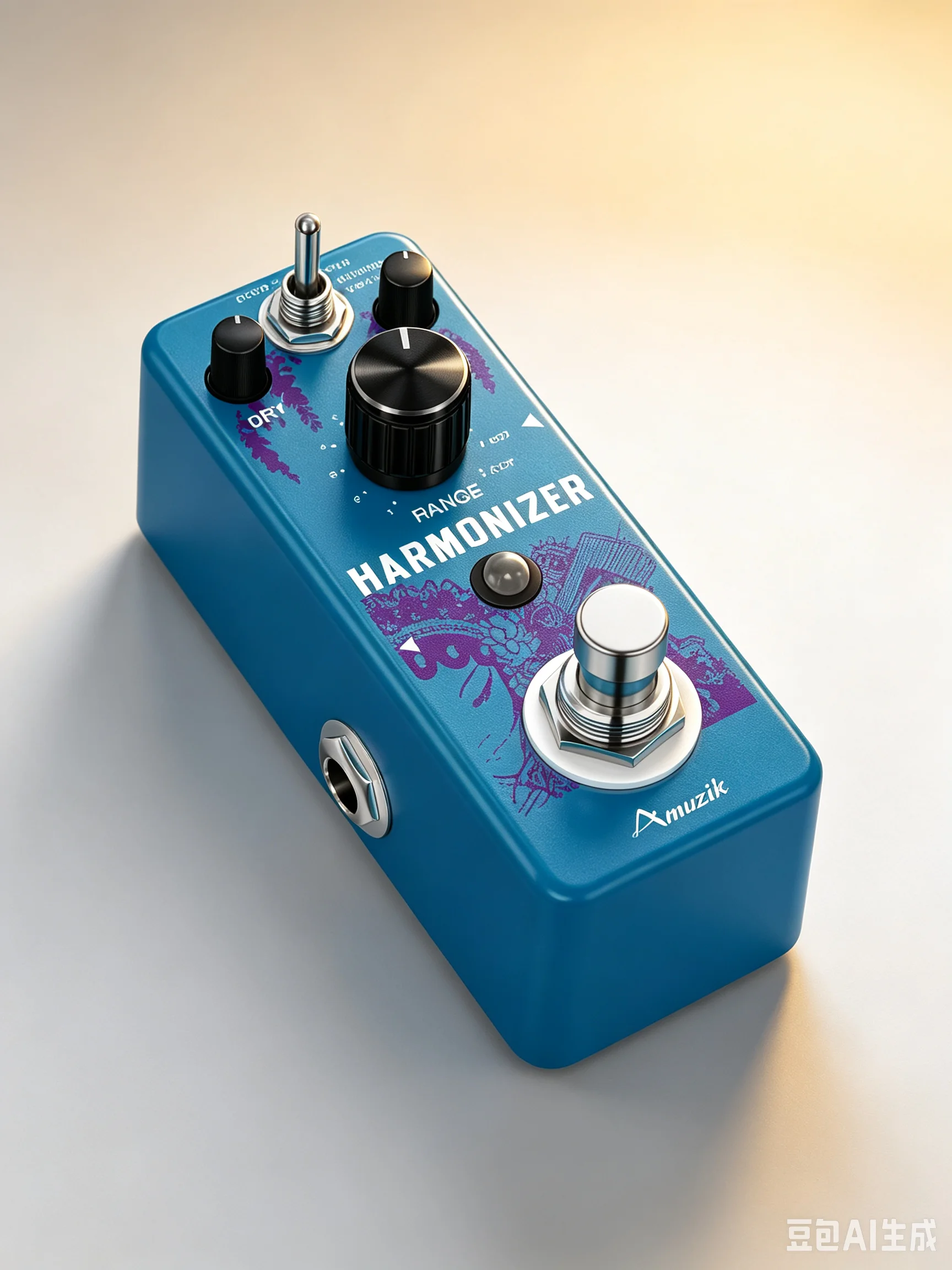Pédale Harmonizer AMUZIK LEF-3807, Effet de Déphaseur Polyphonique True Bypass Compact en Métal pour Guitare