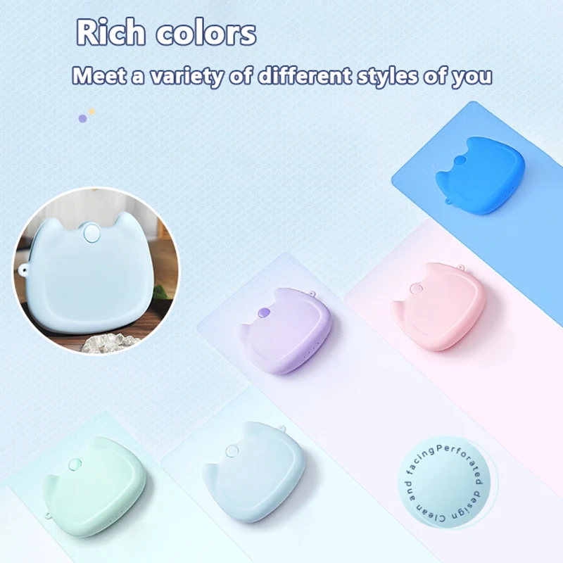 1PC Silicone Denture Tray Box Dental Orthodontic Braces Retainer Case Vent Holes Dental Denture Box ​False Teeth Protective Case