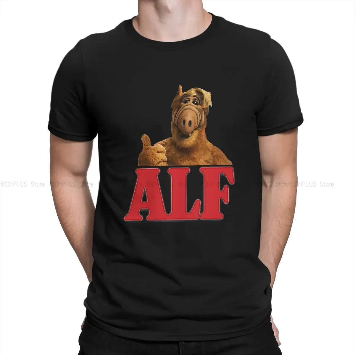 

Футболка ALF The Animated Series Alien Life Form, элегантная футболка Homme, мужская футболка с модным принтом