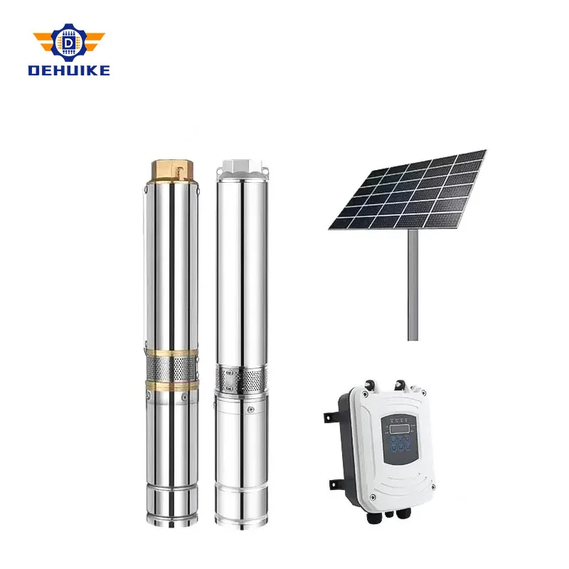 

3HP 4inch 13m3/h 110m 220V Solar Water Pump Borehole Submersible Solar Pumps Deep Well For Agriculture