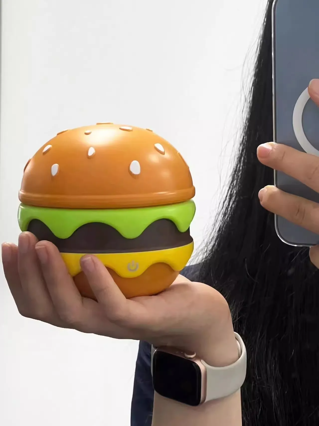 Burger Nachtlicht McDonald's Pommes Schlafzimmer Schlaflicht Aufladen Nachttischlampe Wohnheim Schreibtischlampe Geburtstagsgeschenk