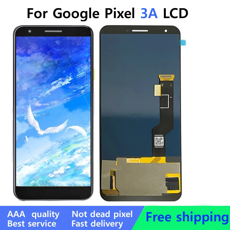 5.6\'\' For Google Pixel 3A LCD Display Touch Screen Digitizer Assembly For Google Pixel3A OLED LCD Replacement No Dead Pixels