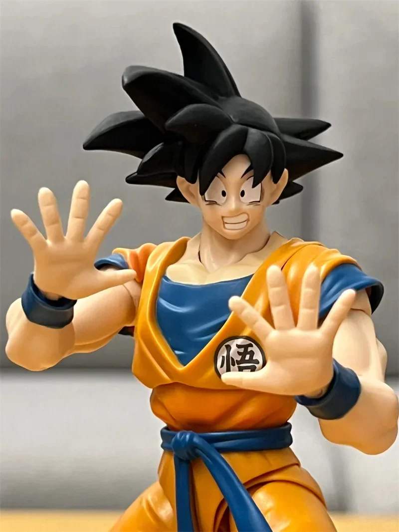 New Original Bandai Shfiguarts Dragon Ball Z Figure Super Hero Sun Goku Black Hair Action Figurines Cool Models Toys Gifts