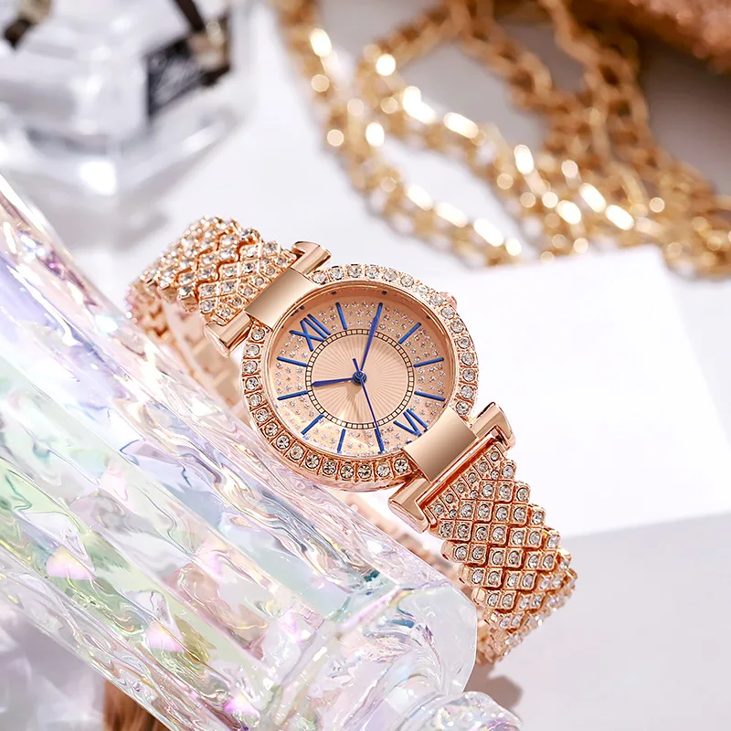 

Роскошные женские часы со стразами, модные элегантные наручные часы, кварцевые часы для девочек, женские часы Relogio Feminino Montre Femme