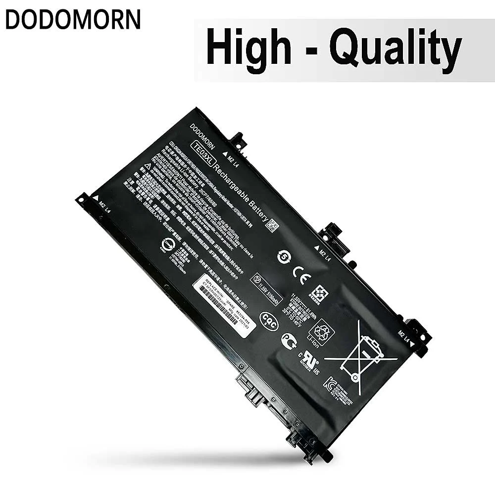 DODOMORN Nova Bateria TE03XL Para HP OMEN 15-bc011TX 15-bc012TX 15-bc013TX 15-AX015TX AX017TX TPN-Q173 HSTNN-UB7A 849910-850