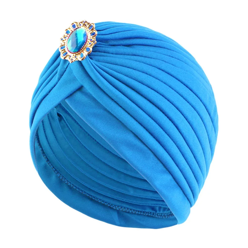 Casual Twist Retro Ethnic Turban Hat Headbands Turban Accessory Indian Hat Headwear Chemotherapy Cap Women
