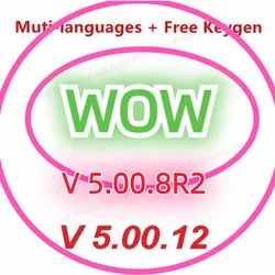 2024 sıcak w-ur-th WOW V5.00.12 WOW 5.00.8 R2 yazılım çoklu dil ile Tcs için çok diag arabalar teşhis aracı