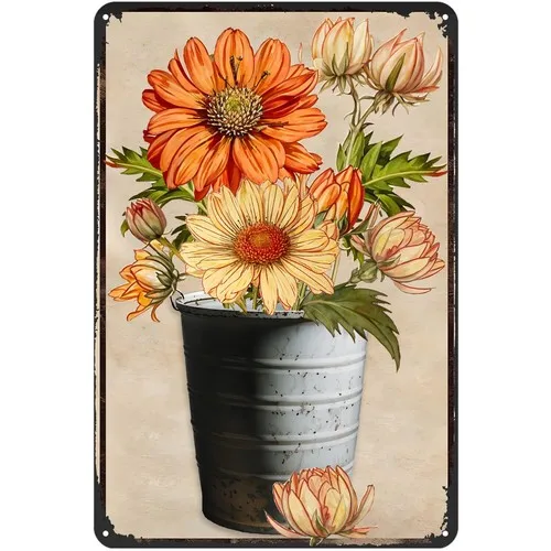 Retro Tin Sign Vintage Garden Sign Funny Wall Decor For Garden Home e