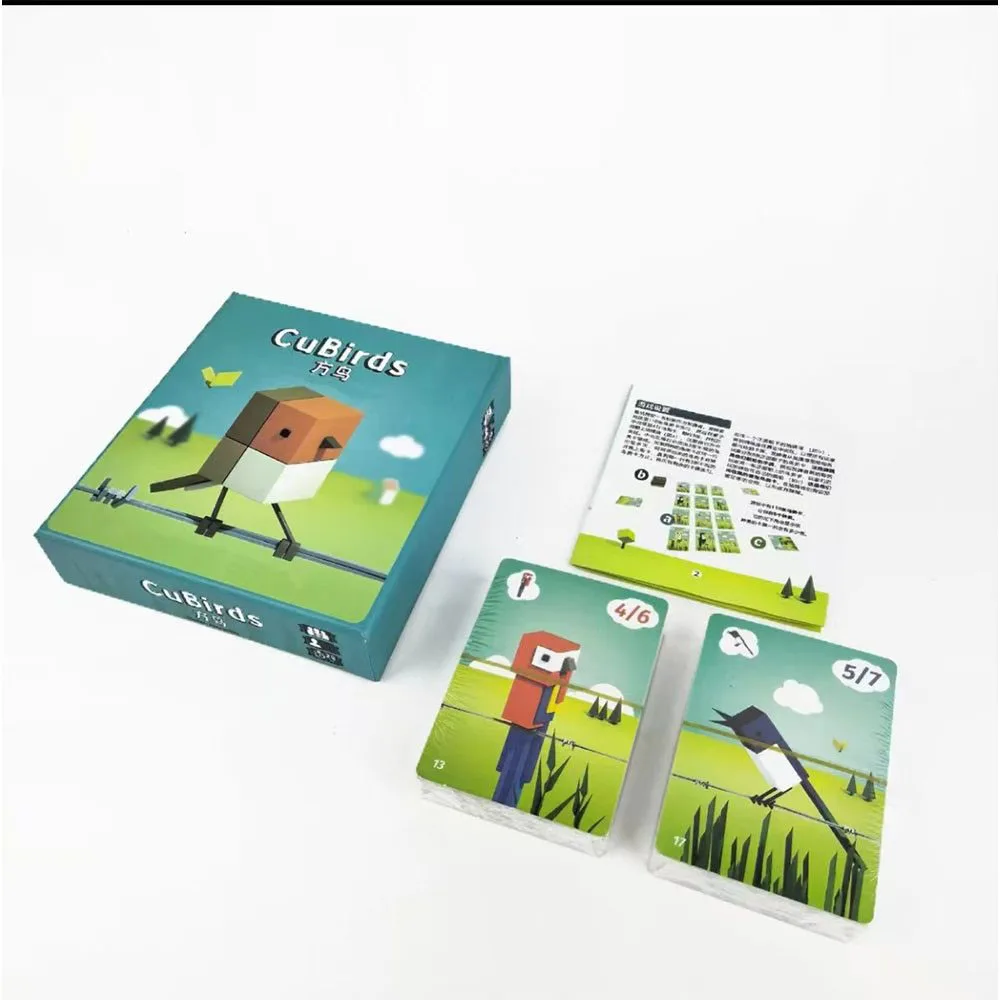 Cubirds bordspel 2-5 spelers Chinese versie complete collectie schattig licht strategisch casual verzamelkaartspel