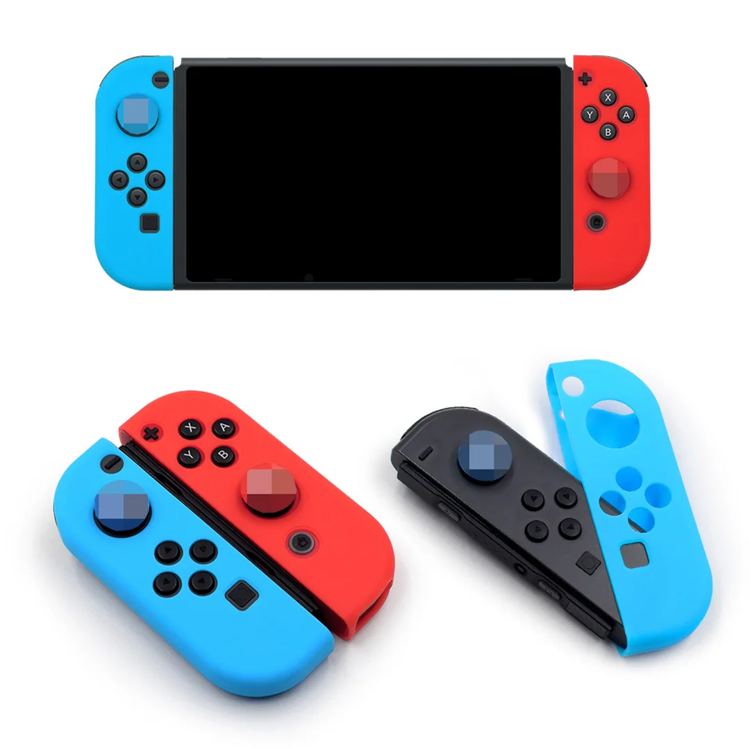 For Nintendo Switch/OLED JoyCon Silicone Soft Case Hand Grip Shell Protective Cover Controller Drop Protection Holder Case