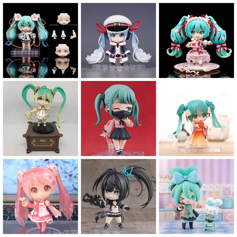 Q-الإصدار Nendoroid Hatsune Miku Yuki الكلب ذو الأذنين الكبيرة على نموذج عرض صندوق هدايا عيد الميلاد #1