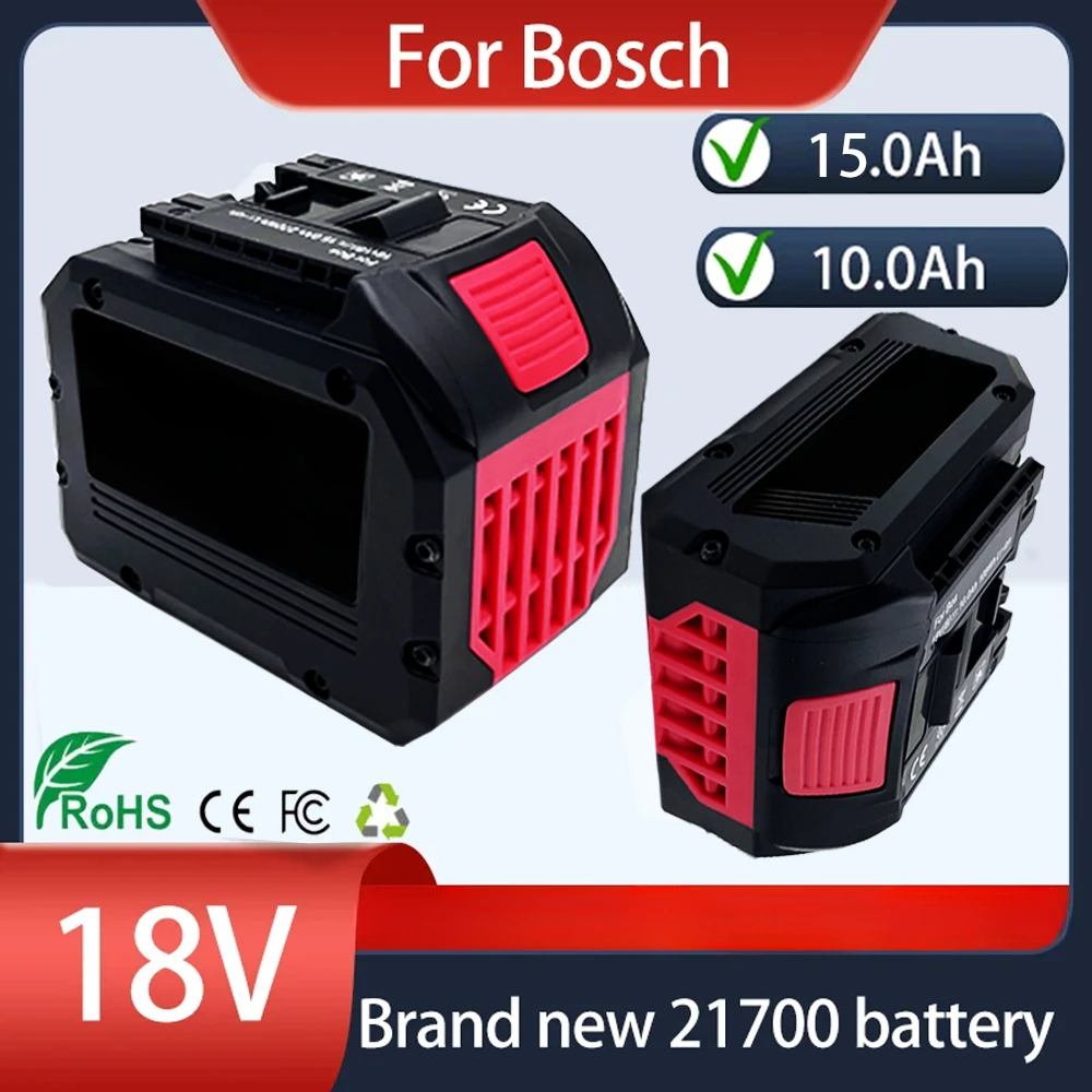 For Bosch 18V Cordless Tools BAT609 BAT618 GBA18V 21700 High Power 5C Power Cell Brand New10Ah 15Ah Replacement Battery