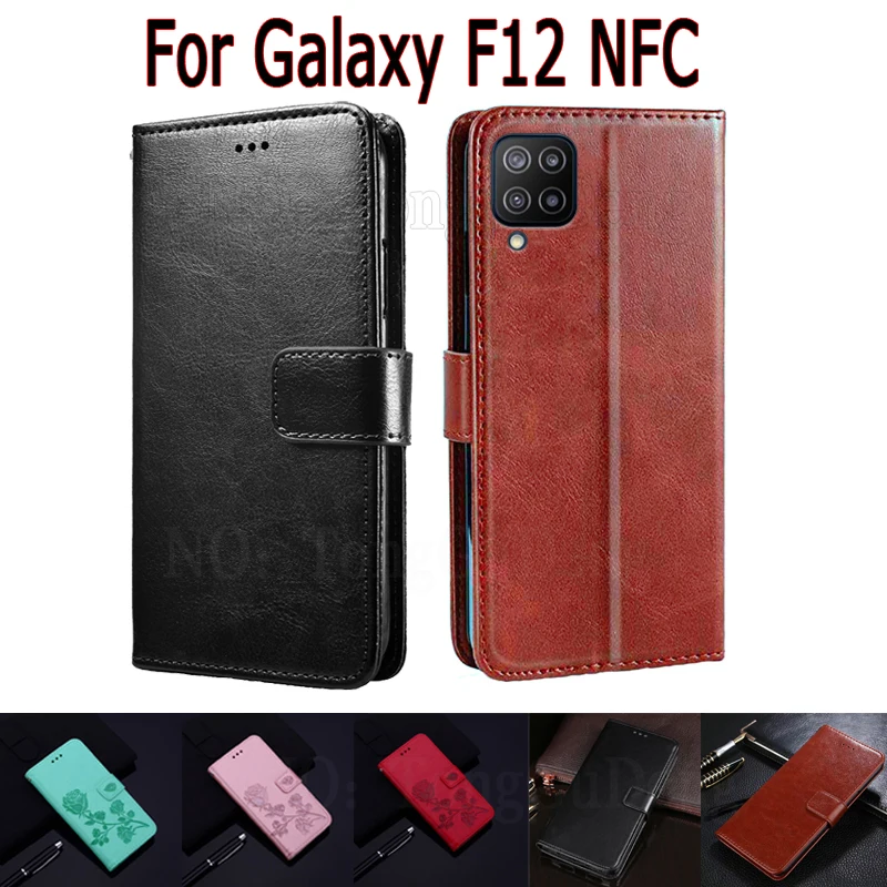 Чехол-бумажник для Samsung Galaxy F12 Женский, флип-чехол для Samsung F12