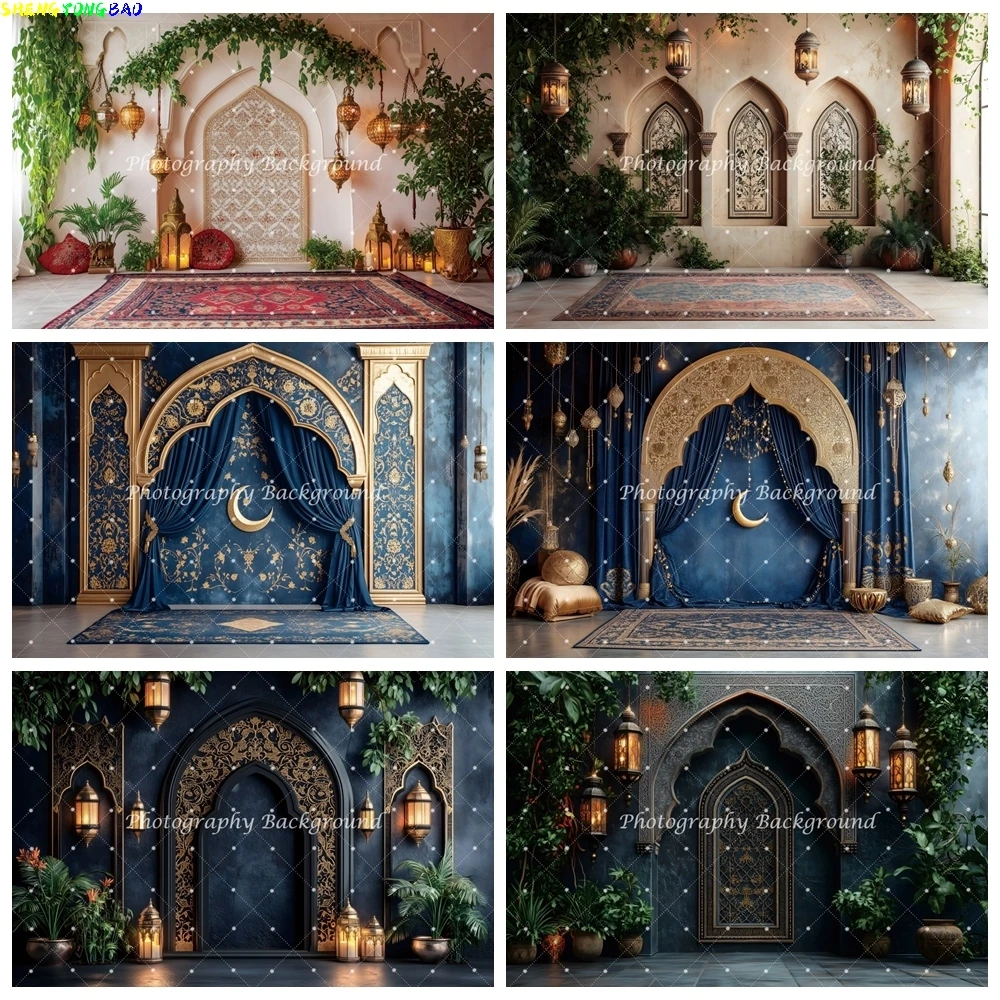 Moroccan Palace Photography Backdrop Medieval Mosque Temple Arabic Religious Cultural Architecture Travel Decor Photo Background