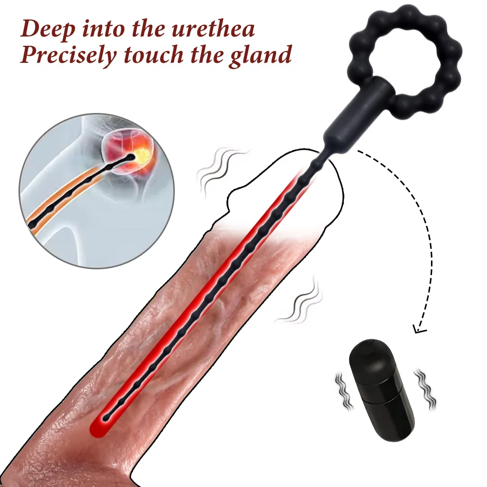 Urethral Sound Dilators Penis Plug Insert Stimulation Catheter Beads Male Masturbator Horse Eye Sticks BDSM