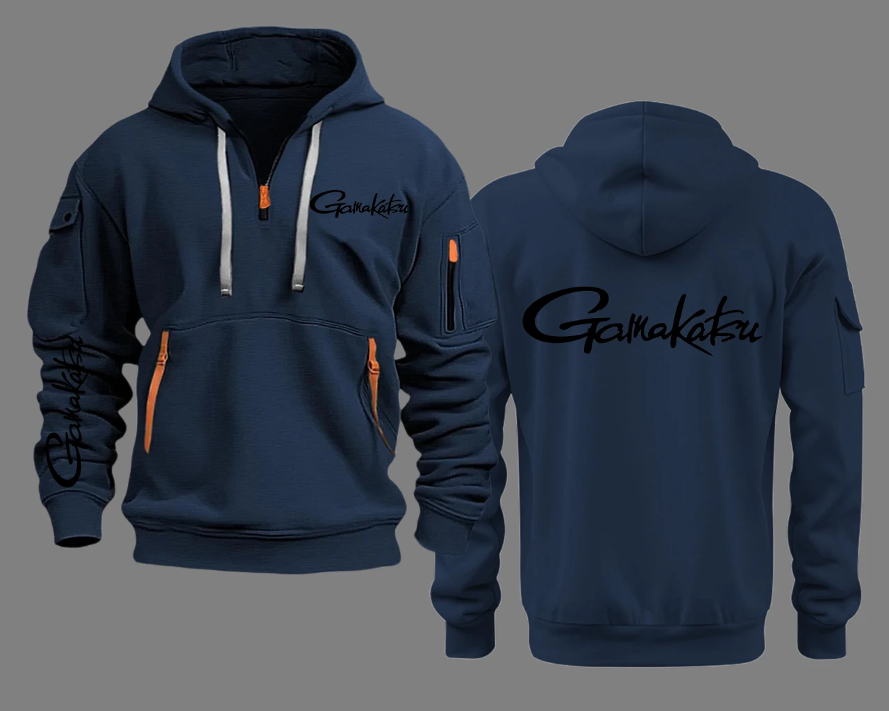 الحب الصيد Gamakatsu شبه البريدي مقنعين هوديي Just Fish It هوديس البلوفرات بلوزات الرجال هوديس البلوز الذكور #5