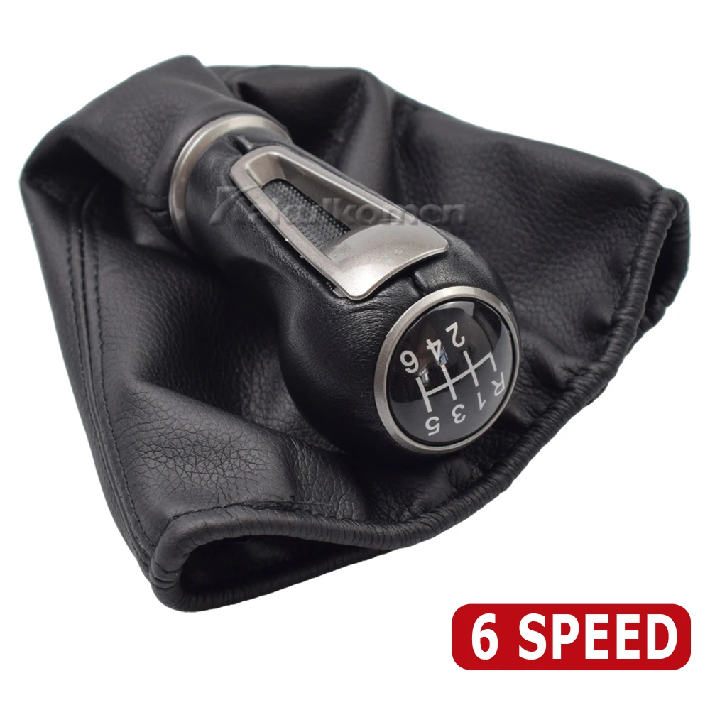 Car Gear Shift Knob Lever Stick Gaiter Boot Cover Collar Leather For SEAT IBIZA IV