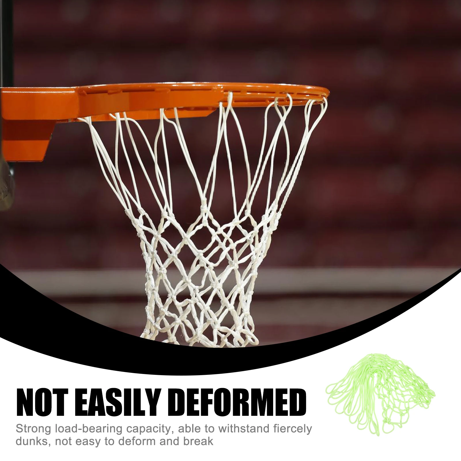 

Luminous Basketball Iron Hoop Supplies Indoor Basketball Basket Net Nylon Glow Dark Outdoor Indoor Team Sports St