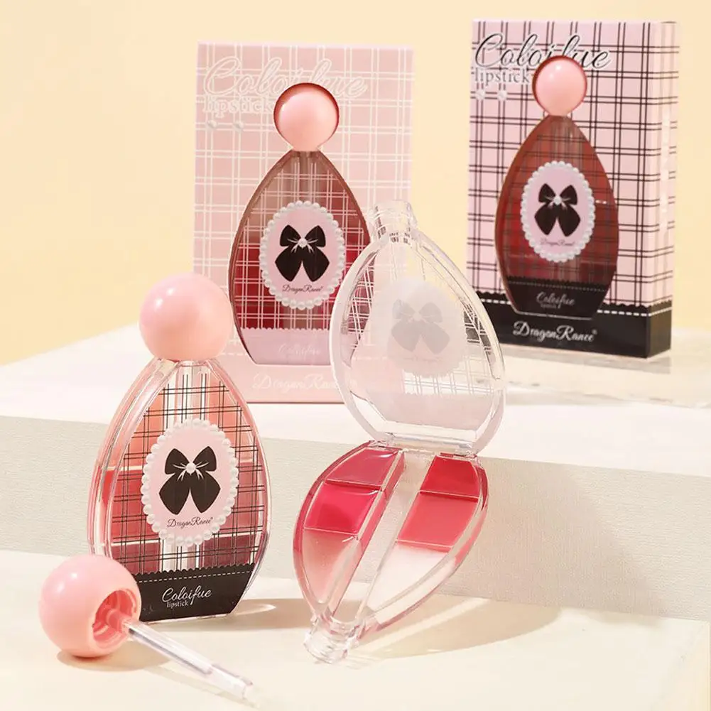 ミラー6色リップジェル 鏡のような輝き 長時間色持ち ジェリーグラス ソリッドリップグロス ぷっくりツヤツヤリップ効果