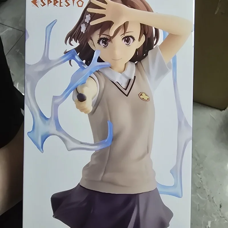 

Bandai Japanese Anime Action Figures Ultra-electromagnetic Gun Misaka Mikoto PVC Model Doll Collection Decoration Kid Toy Gift