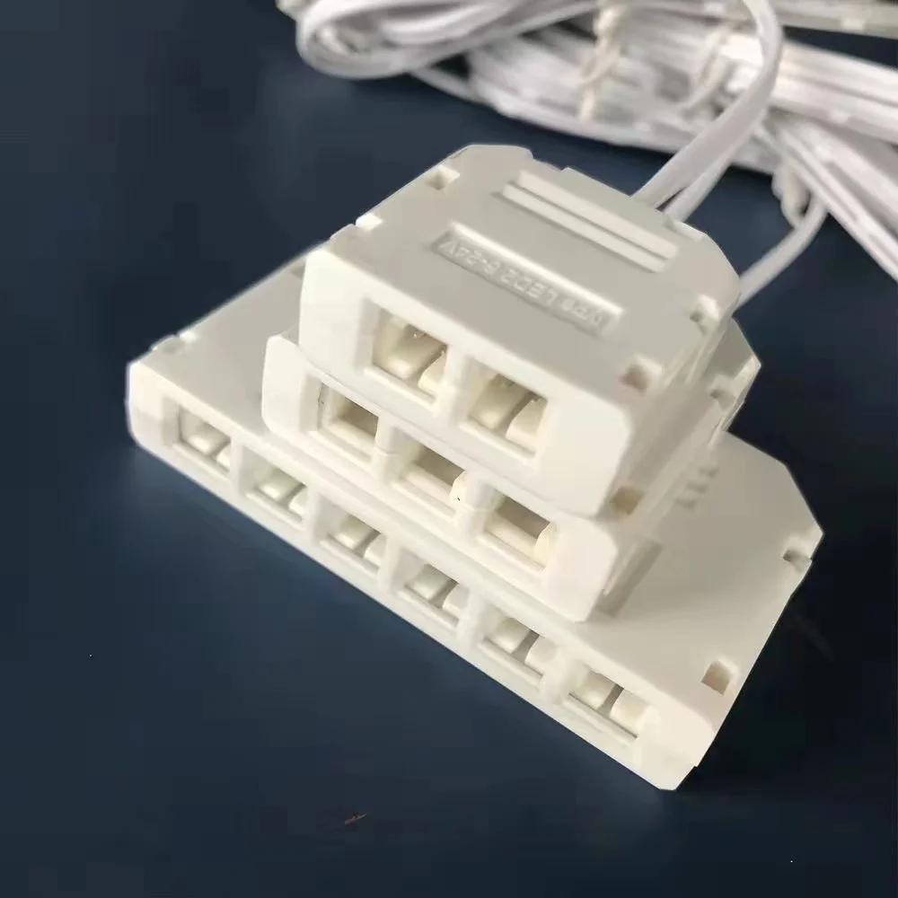 2 3 6-Port-Verteilerkasten-Hub-Splitter für LED-Streifenlicht, Lichtkasten, Stromkabel, Schnellverbinder – Detail 1