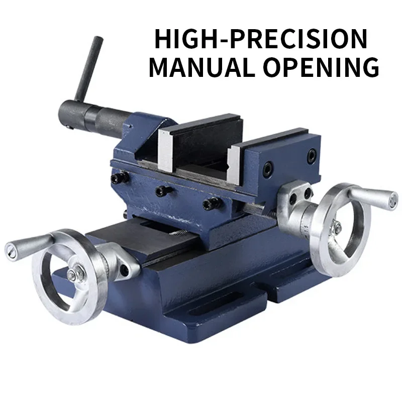 4/6 Inch Heavy-duty Precision Cross Bench Vise, 8 Inch Vise, Drilling and Milling Machine Bidirectional Movement