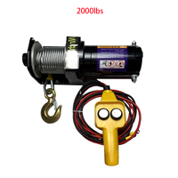 Car Electric Winch 12v 24v Car Winch Off-road Vehicle Self-rescue 2000Ibs Electric Winch Traction