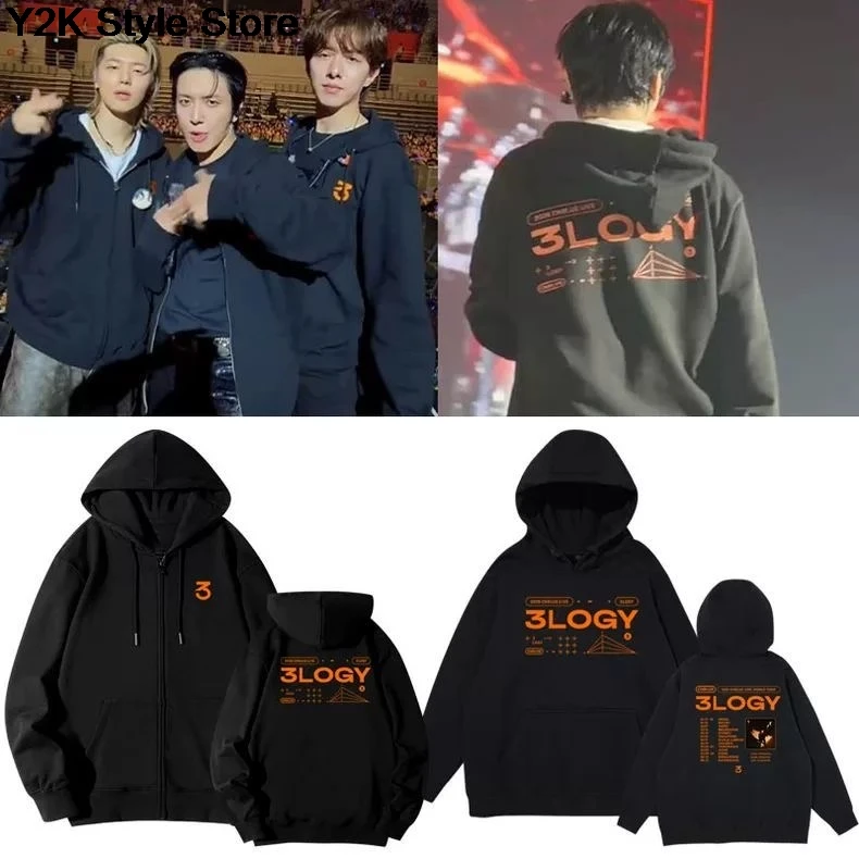 CNBLUE 2026 hoodie 3LOGY Zip Hoodies Concert same Style hoodies