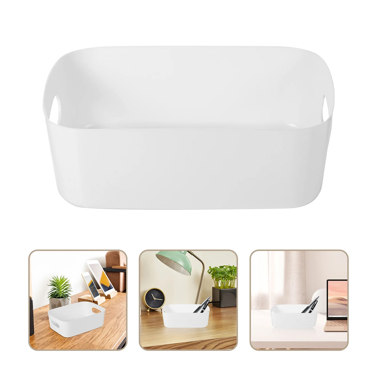 

6Pcs Plastic Storage Bin ABS Multipurpose Organizer Basket for Kitchen Bathroom Desktop Countertop Storage Box Organizer