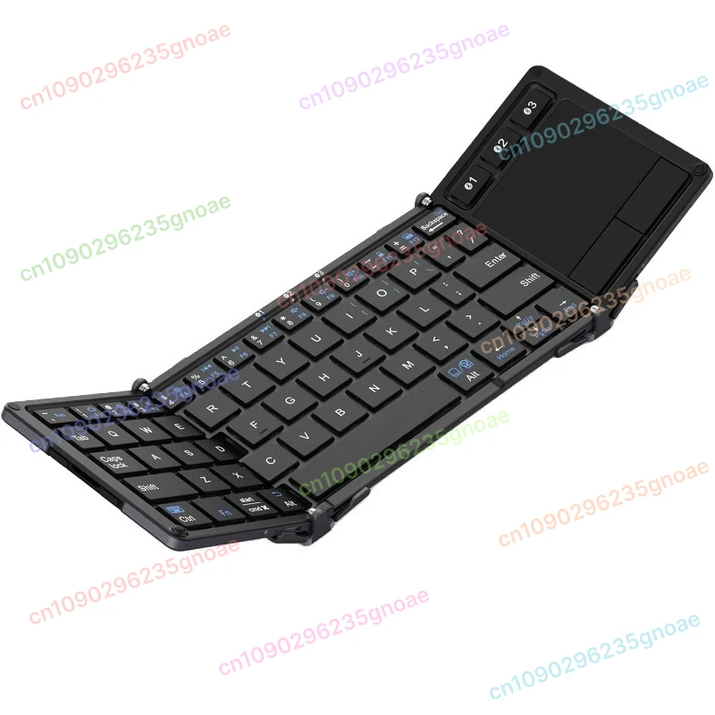 

BK08 Portable Tri-Fold Bluetooth Keyboard with Touchpad, Wireless 3 in 1 Foldable Keyboard