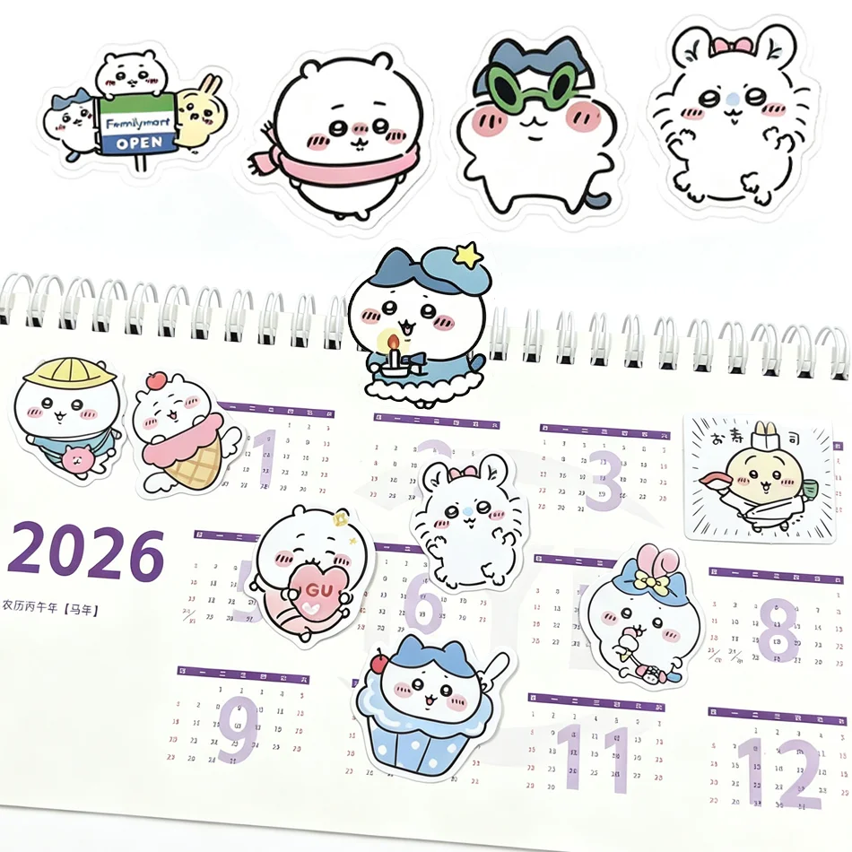 Meistverkaufte 100 Stück Kawaii Jiikawa Cartoon-Aufkleber Dekorative Schreibtisch-Laptop-Scrapbook-Gepäck-Aufkleber Niedliche Graffiti-Sticker als Geschenk für Kinder – Detail 2