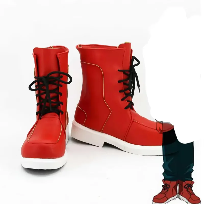 Hero Anime Academia Shinso Hitoshi Izuku Midoriya stivali Katsuki Bakugou Cosplay All Might Scarpe su misura