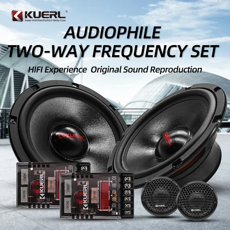 HOT High Quality MAX 92DB 160W 6.5 Inch 2-Way 200Hz-22kHz 4ohm Car Speaker Set Professional Steel Door Speakers with 12v Voltage