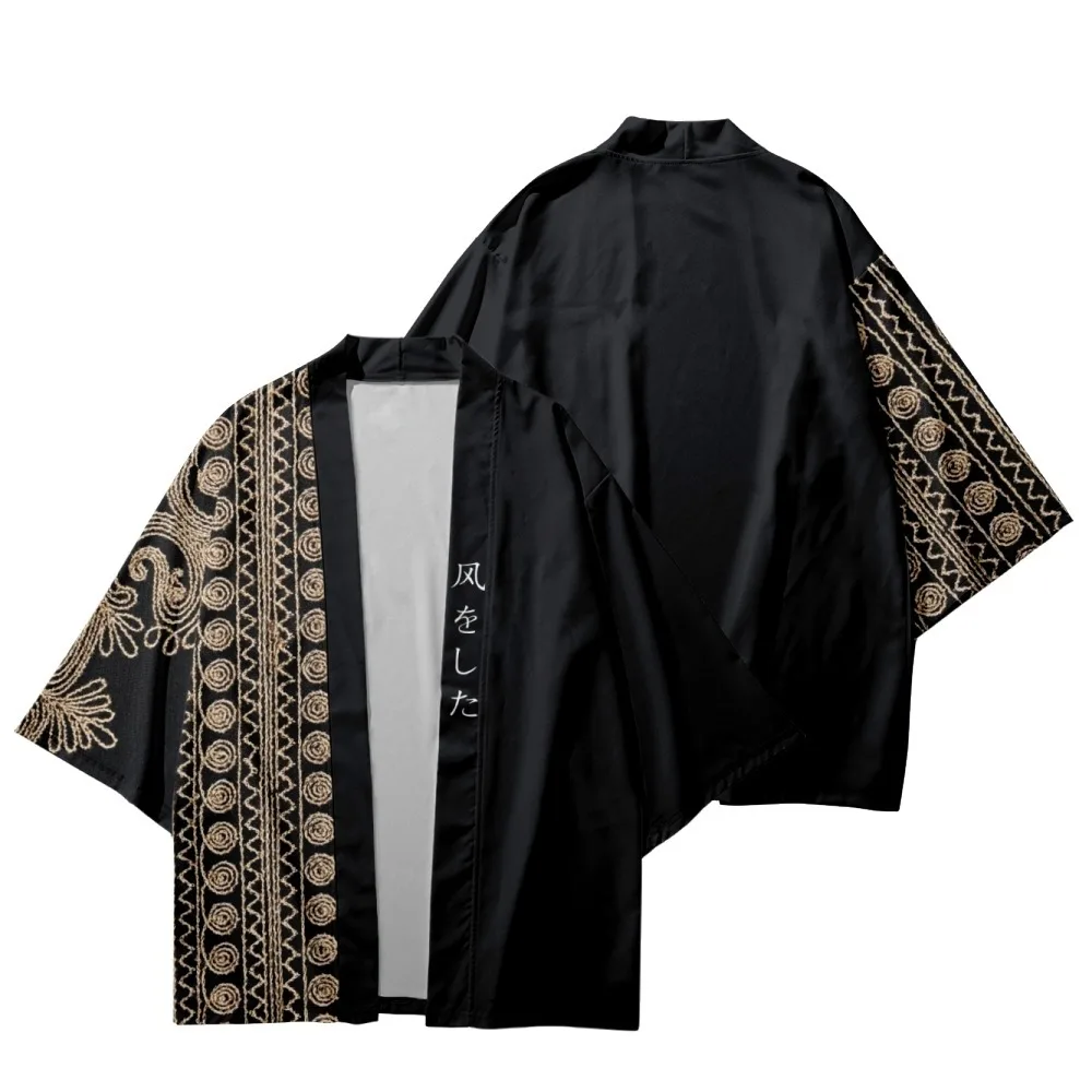 Samurai Kimono Women Japanese Print Yukata Female Women Asian Clothes Cardigan Shirt Men Traditional Cosplay Haori Robe