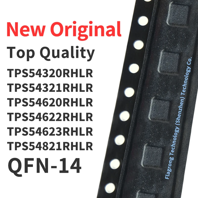 (10 Pcs) TPS54320RHLR TPS54521RHLR TPS54620RHLR TPS54622RHLR TPS54623RHLR TPS54821RHLR TPS56428RHLR QFN-14 New Original Chip IC