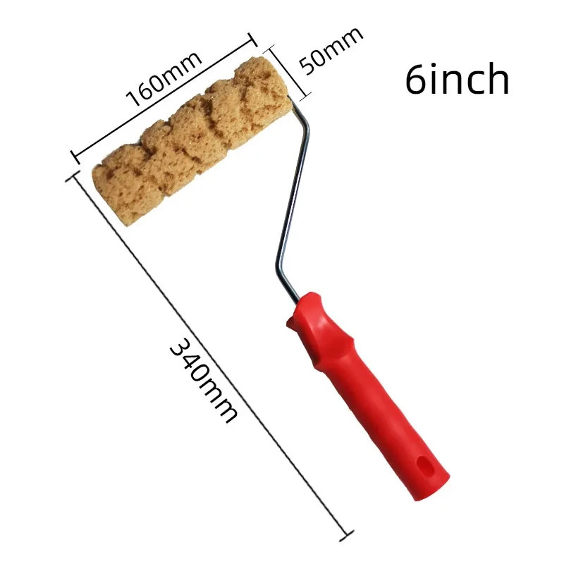 6 "/7"/8 "размеры, валик для краски из пенопласта, кисть с искусственной текстурой морских водорослей для декора стен, инструмент для рисования своими руками