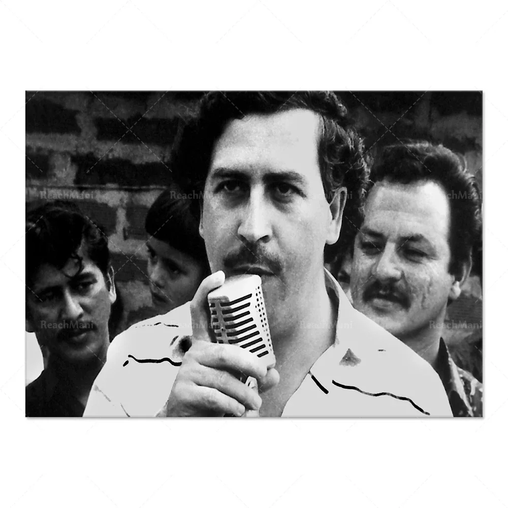 Pablo Escobar poster, minimalism, home furnishing, drug lord / illustration / movie poster, decorative canvas printing
