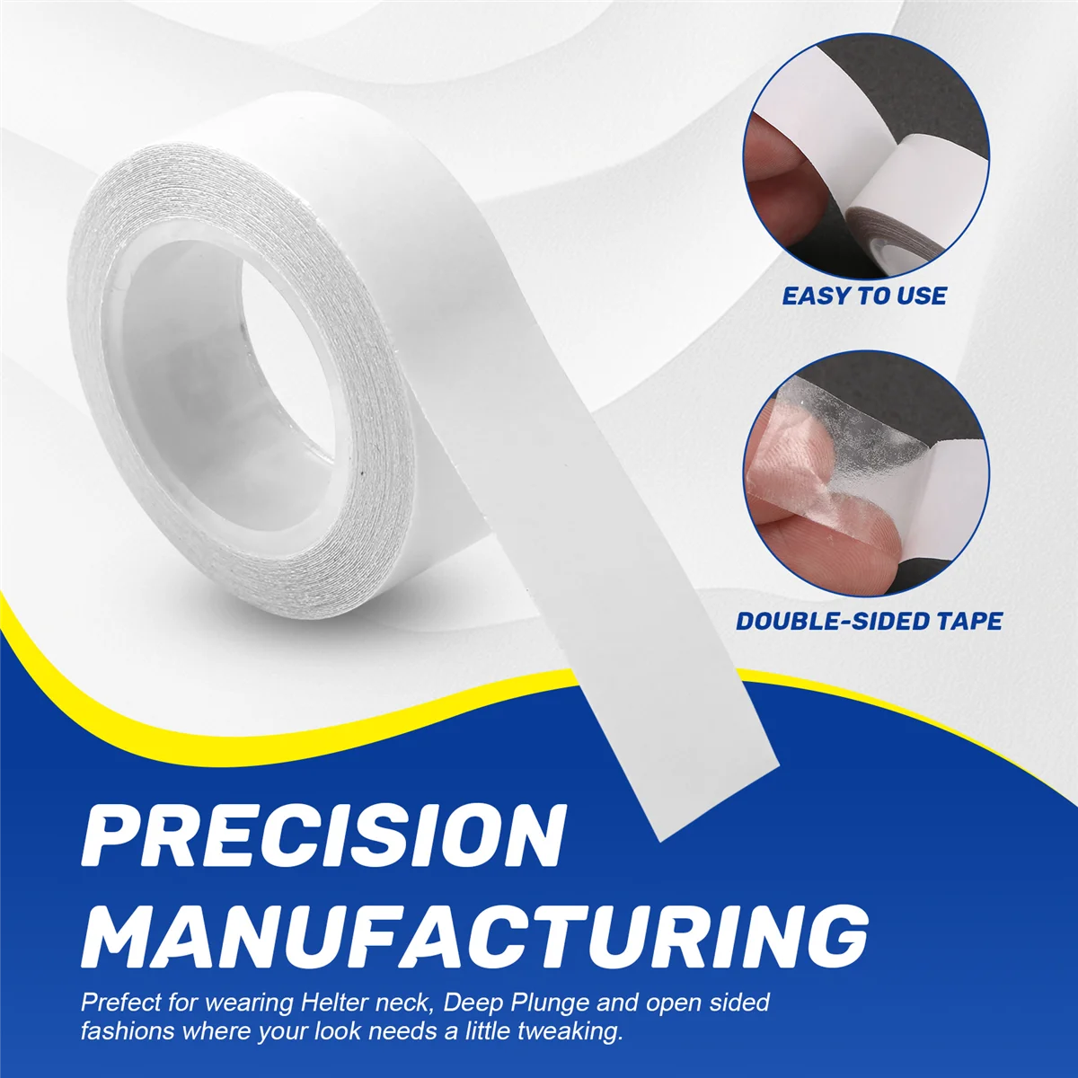 AT77 Модная двусторонняя лента для тела, скромная, парик для синиц, парик, платье, секретная лента, 5 м