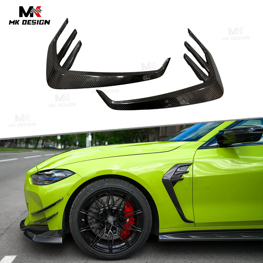 

Dry Carbon Fiber Side Fender Trim Cover for BMW G80 G82 G83 M3 M4 2021-IN Side Air Intake Vents Trim Splitters Car Styling