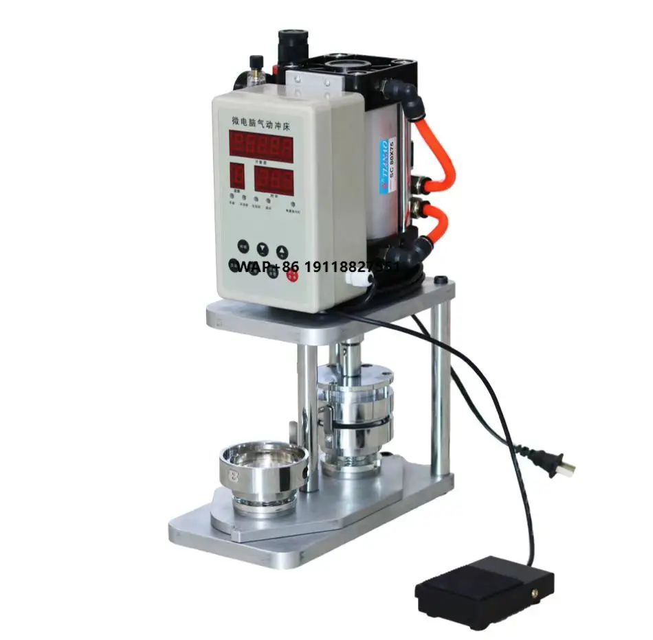 Semi Automatic Button Badge Machine Pneumatic Button Maker Machine Round Pin Button Making Press