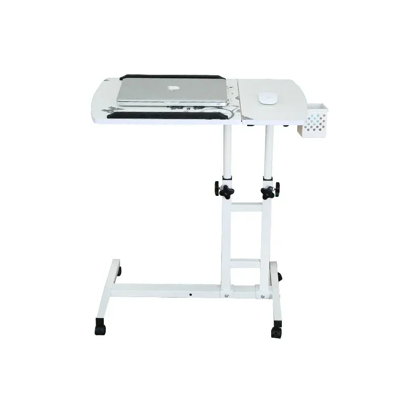 

Bedside Table Movable Lifting Folding Notebook Stand Tray with Wheels Computer Desk Bedside Learning Table Creative Bedroom