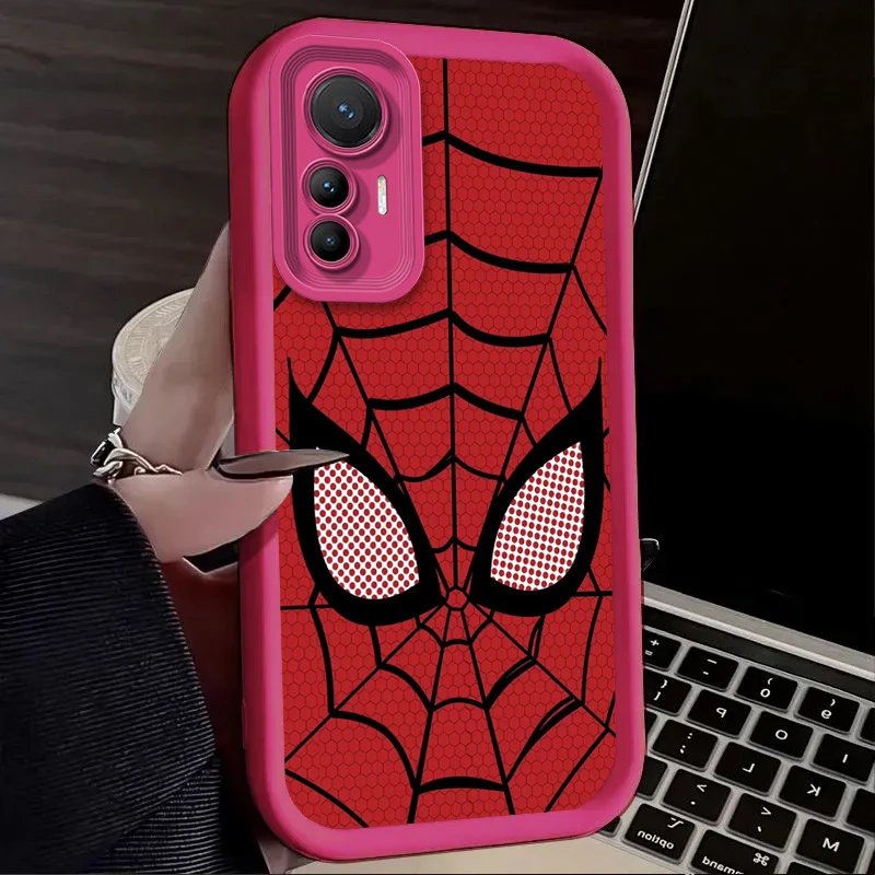 Funda de Anime Spider Man para Xiaomi Mi 15 Ultra 14 13 12S 12X 11 Lite 5G NE 13T 12T 11T 14T Pro funda trasera de silicona a prueba de golpes