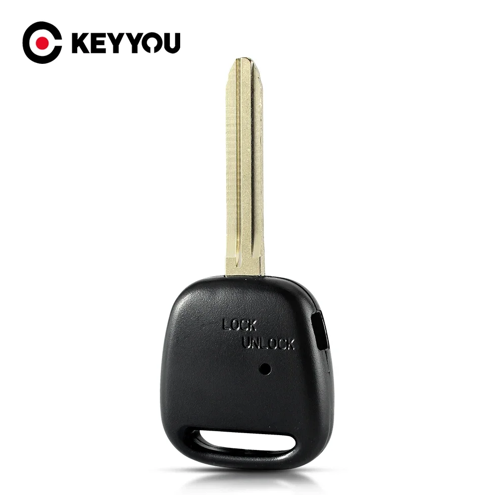 KEYYOU 1PCS New For Toyota Carina Estima Harrier Previa Corolla Celica 1 Button Fob Remote Key Shell Car Case