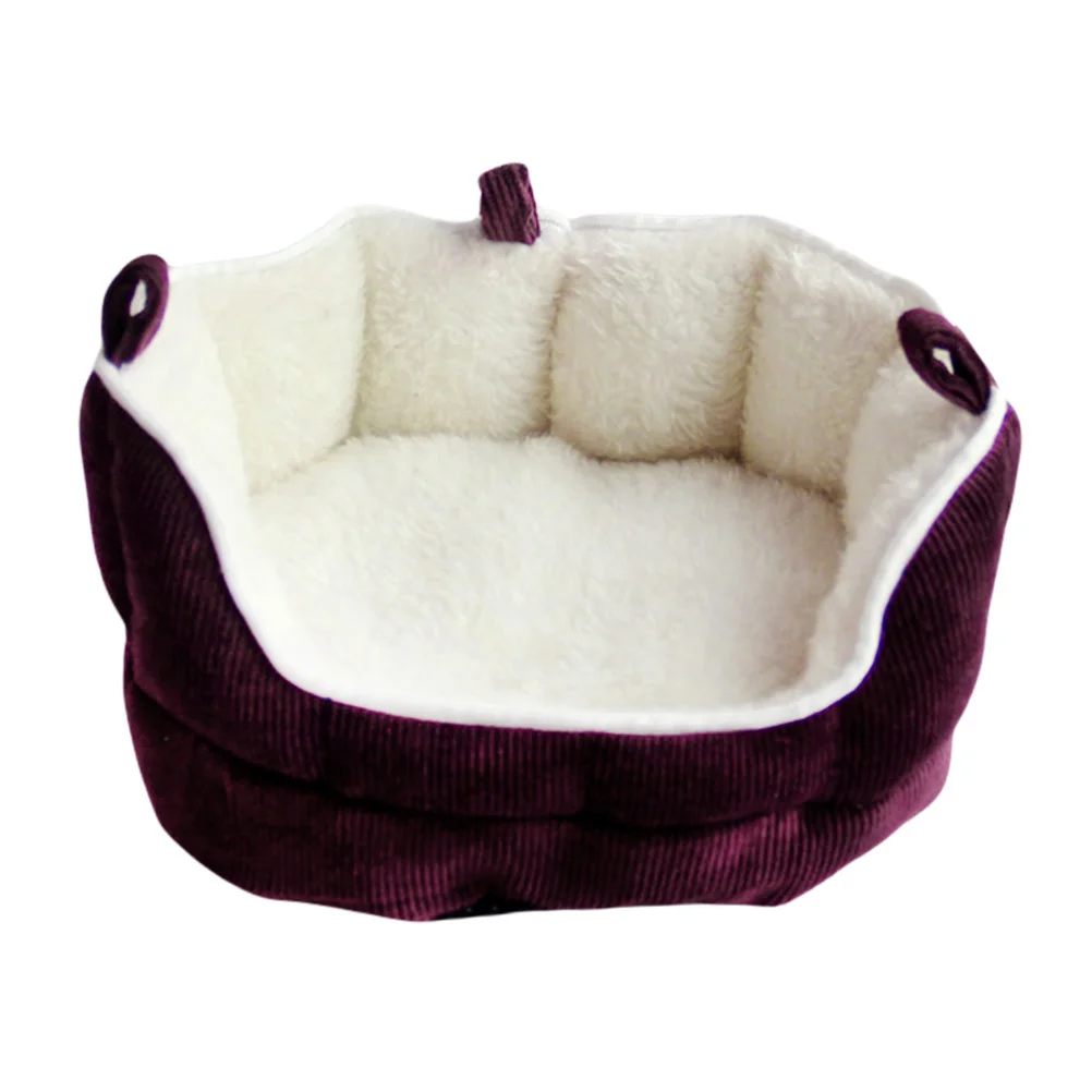 

Small Pet Sleeping Bed Ferret Rabbit Guinea Pig Hamster Squirrel Mice House Bed Sofa Sleeping Bag House (Red)