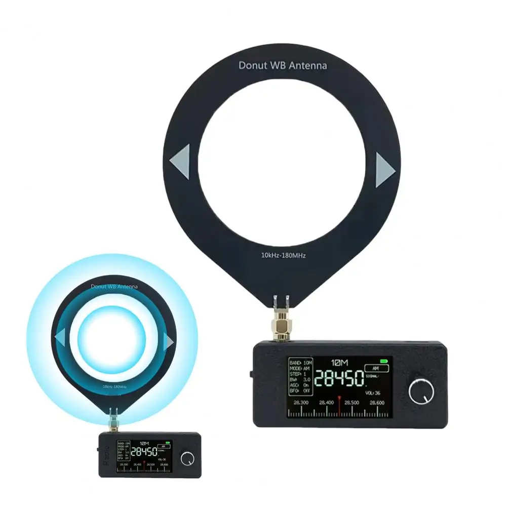 Новый карманный радиоприемник SI4732, 0,5–108 МГц, приемник, мини-радио, телескопическая антенна ESP32-S3, радио ВЧ/SW/MW/VHF