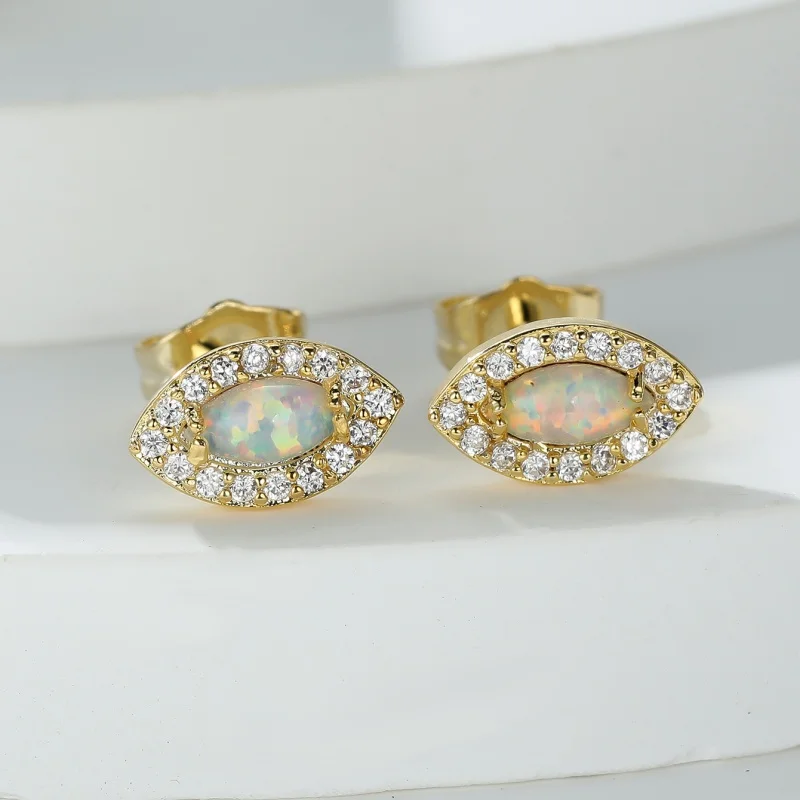 European and American luxury Australian earrings for women with fashionable temperament and personalized zircon accessories