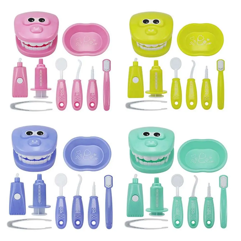 Parent-child Interaction for Girl Boy Dentist Check Teeth Model Doctors Role Play Baby Kid Learning Toy